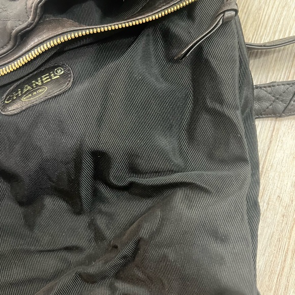 Chanel matlasse quilted tote shoulder a4 PVC black 0415b - Picture 7 of 8